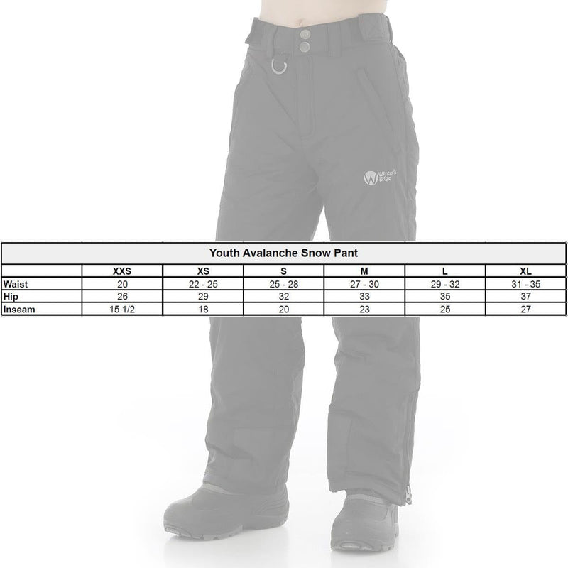 Load image into Gallery viewer, Winter's Edge Avalanche Snow Pants - Youth
