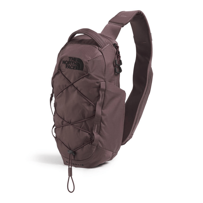 Load image into Gallery viewer, Brown sling bag with The North Face logo on a white background
