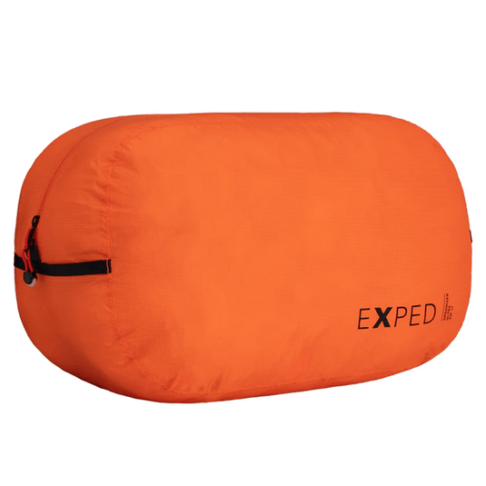 Orange压缩袋，品牌为EXPED，背景为白色
