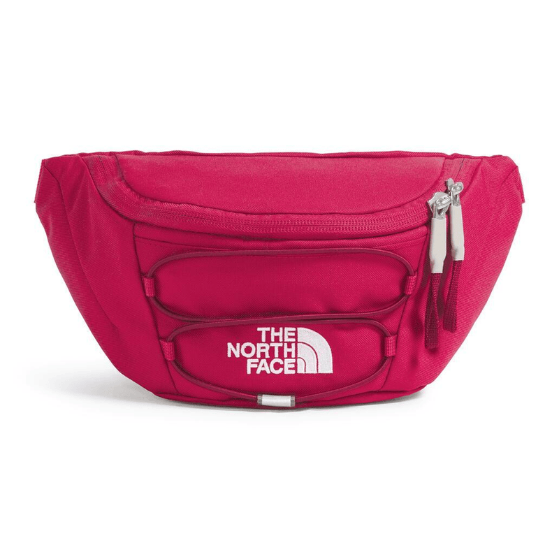 Load image into Gallery viewer, Pink waist bag with The North Face logo on a white background
