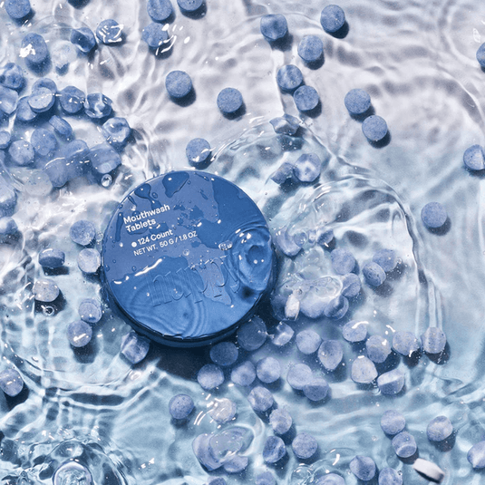 Huppy Cool Mint & Fluoride-Free Mouthwash Tablets Alcohol-Free