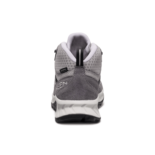 Gray and white shoe on a white background