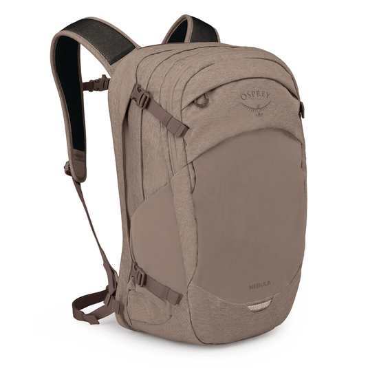 Brown Osprey backpack on a white background