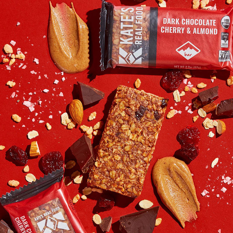 Load image into Gallery viewer, Kate's Dark Chocolate Cherry &amp; Almond Bars
