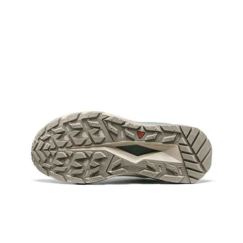 Load image into Gallery viewer, Close-up of a hiking shoe sole with tread pattern on a white background
