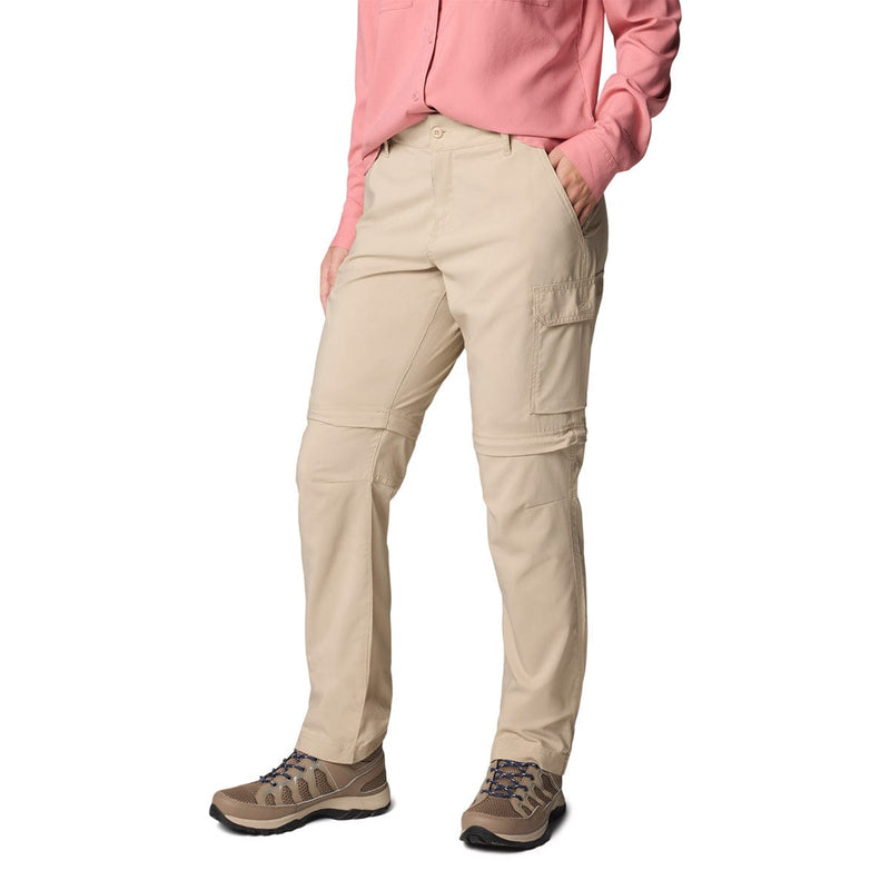 Load image into Gallery viewer, Person wearing beige cargo pants with a pink shirt on a white background
