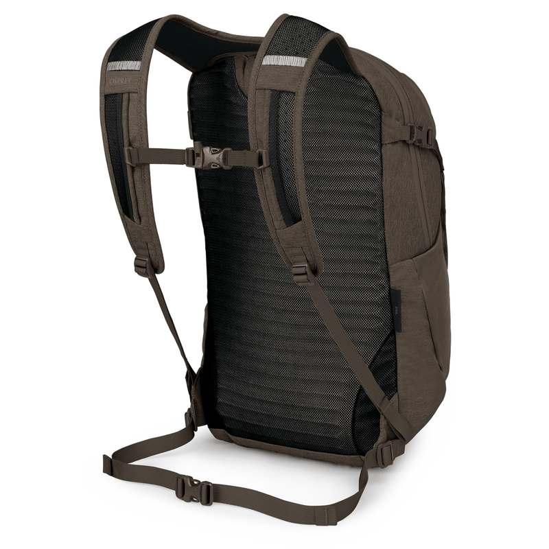 Load image into Gallery viewer, Brown and black backpack on a white background
