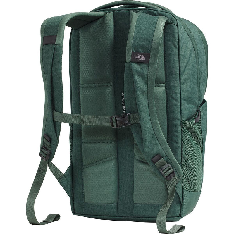 Load image into Gallery viewer, Green backpack with The North Face logo on a white background
