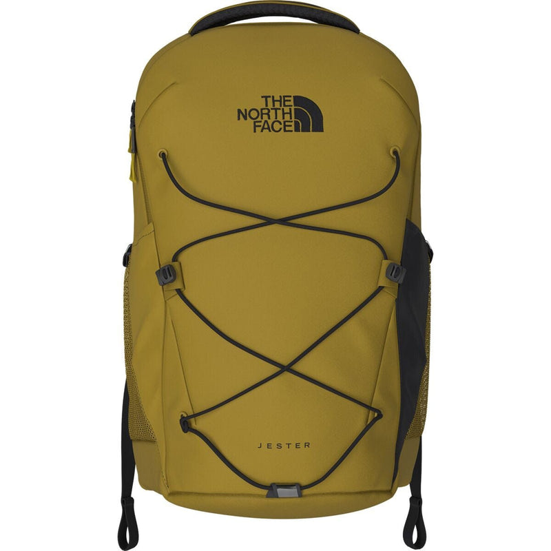 Load image into Gallery viewer, Yellow backpack with The North Face logo on a white background
