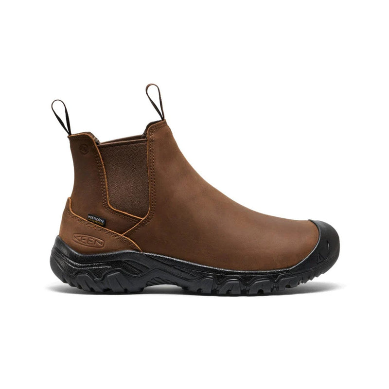 Load image into Gallery viewer, Brown Chelsea boot with black sole on a white background
