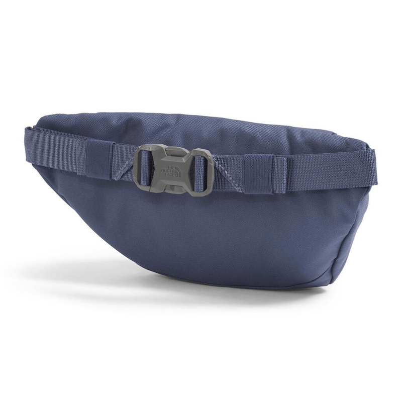 Load image into Gallery viewer, Navy blue waist bag with a buckle on a white background
