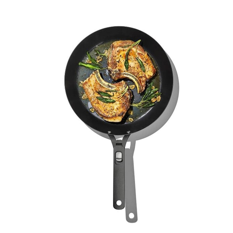 Load image into Gallery viewer, OXO 12" Carbon Steel Pan with Removable Handle
