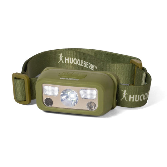 Green Huckleberry headlamp on a white background