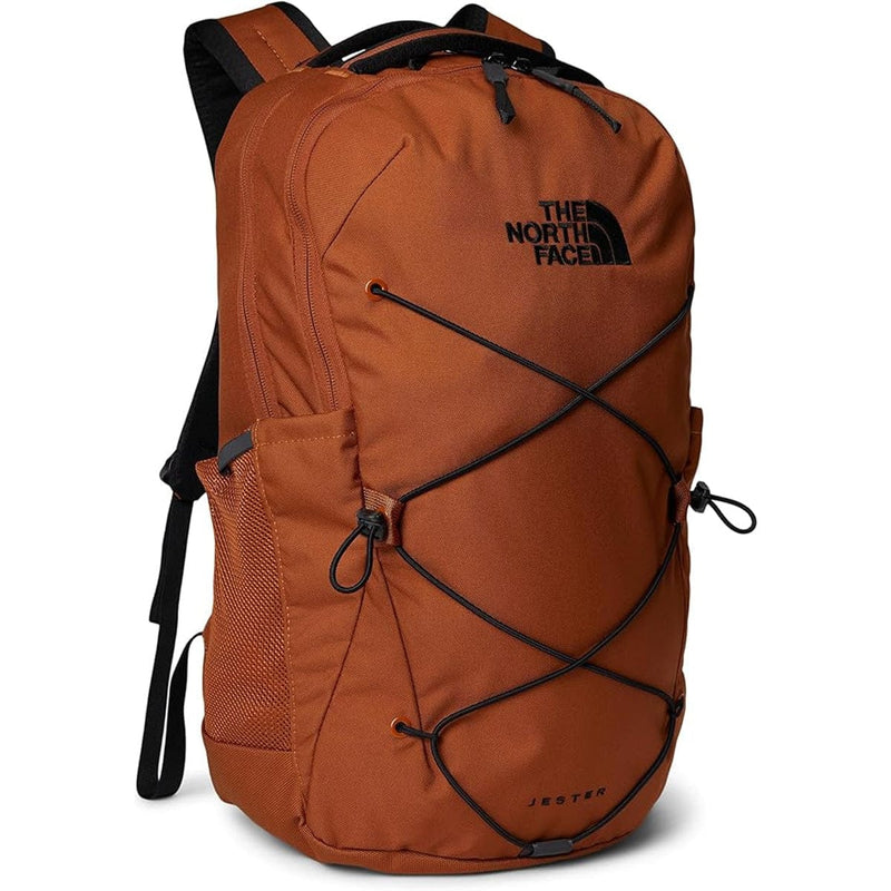 Load image into Gallery viewer, Orange backpack with 'The North Face' logo on a white background
