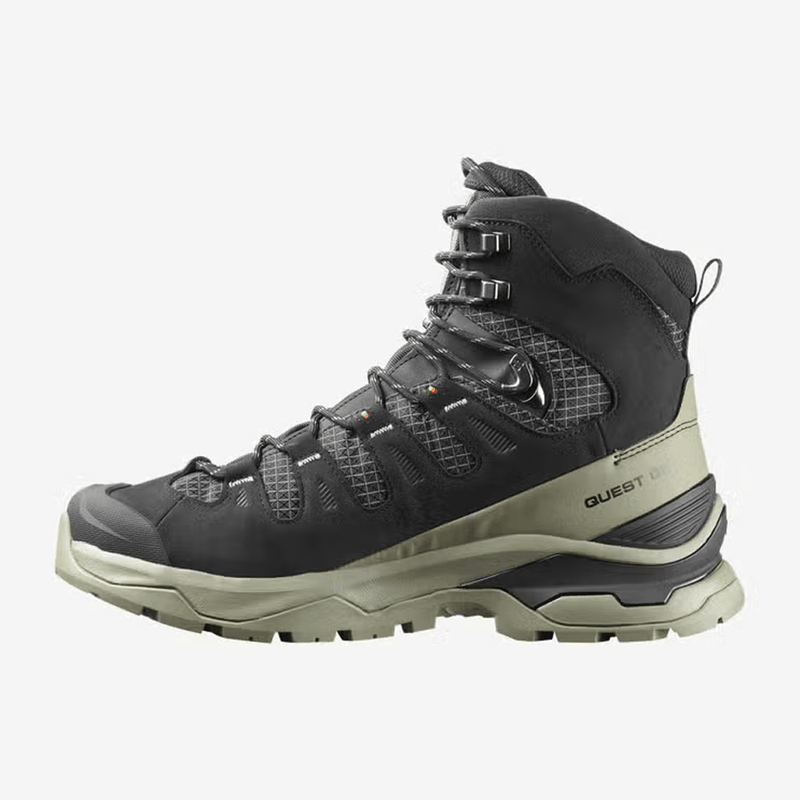 Load image into Gallery viewer, Black and gray hiking boot on a white background
