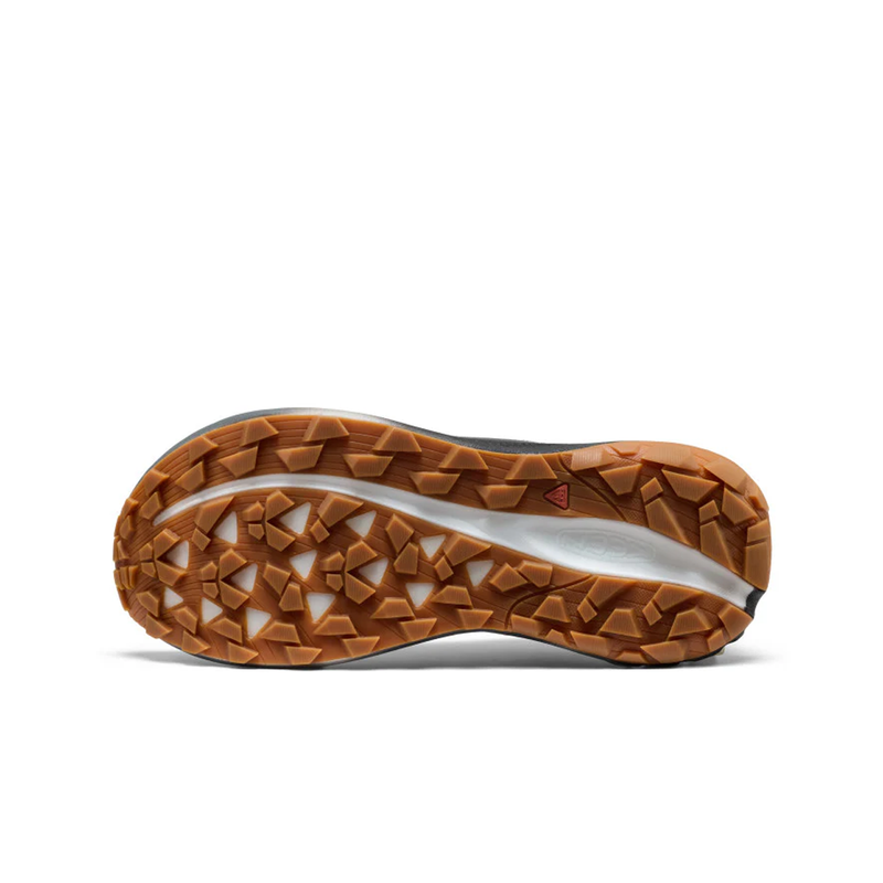 Load image into Gallery viewer, Close-up of a shoe sole with brown tread pattern on a white background
