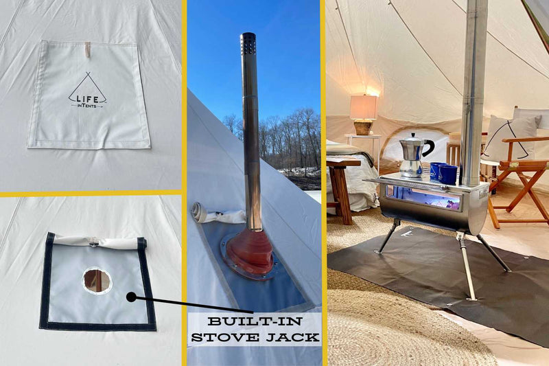 Load image into Gallery viewer, Life inTents 13' (4M) Stella Stargazing Canvas Tent
