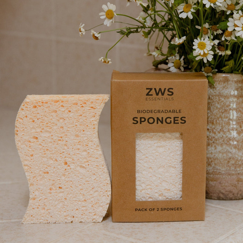 Load image into Gallery viewer, Cellulose Kitchen Sponges by Zero Waste
