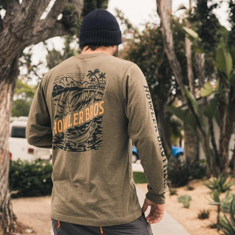 Load image into Gallery viewer, Howler Brothers Longsleeve T-Shirt - Tarpon and Tube
