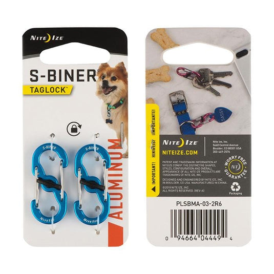 Nite Ize S-Biner TagLock Aluminum - 2 Pack