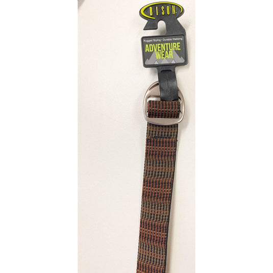 Bison Designs 30MM Rattan Rust Crescent Belt