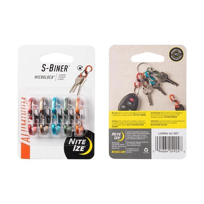 Load image into Gallery viewer, Nite Ize S-Biner MicroLock Aluminum - 5 Pack
