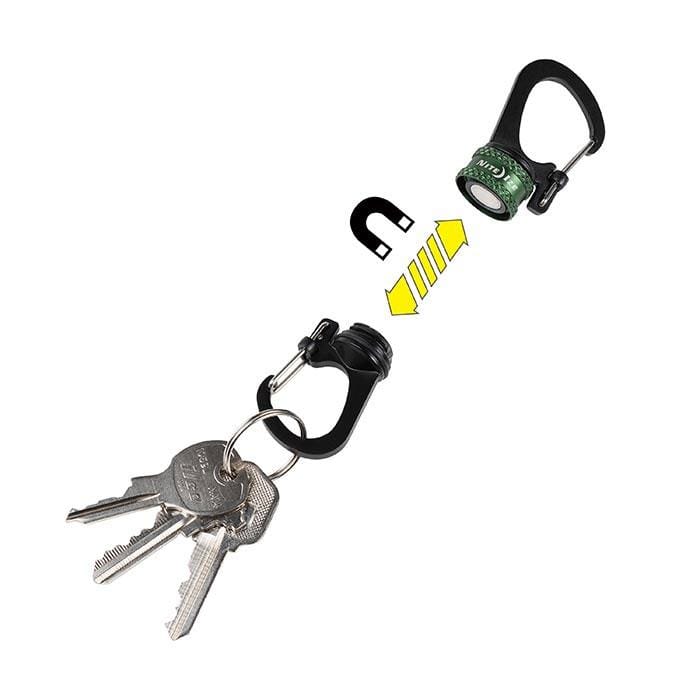 Load image into Gallery viewer, Nite Ize SlideLock 360° Magnetic Locking Dual Carabiner
