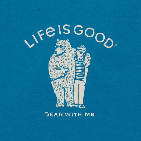 Life Is Good Men's  Crusher Tee Bear With Me Friend