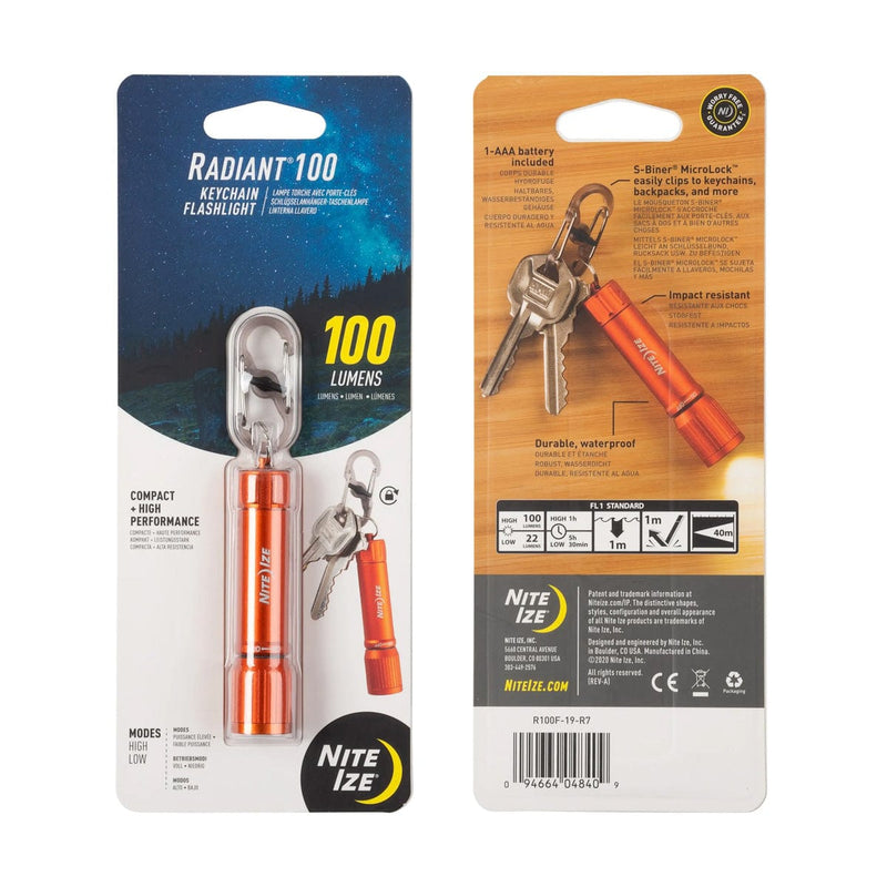 Load image into Gallery viewer, Nite Ize Radiant 100 Keychain Flashlight
