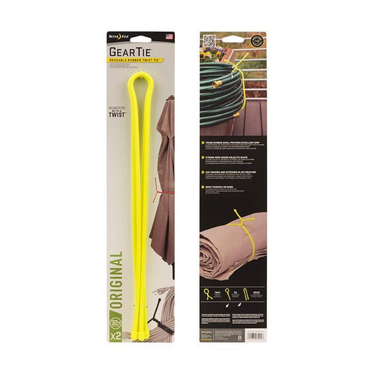 Nite Ize Gear Tie Reusable Rubber Twist Tie 32 in. - 2 Pack